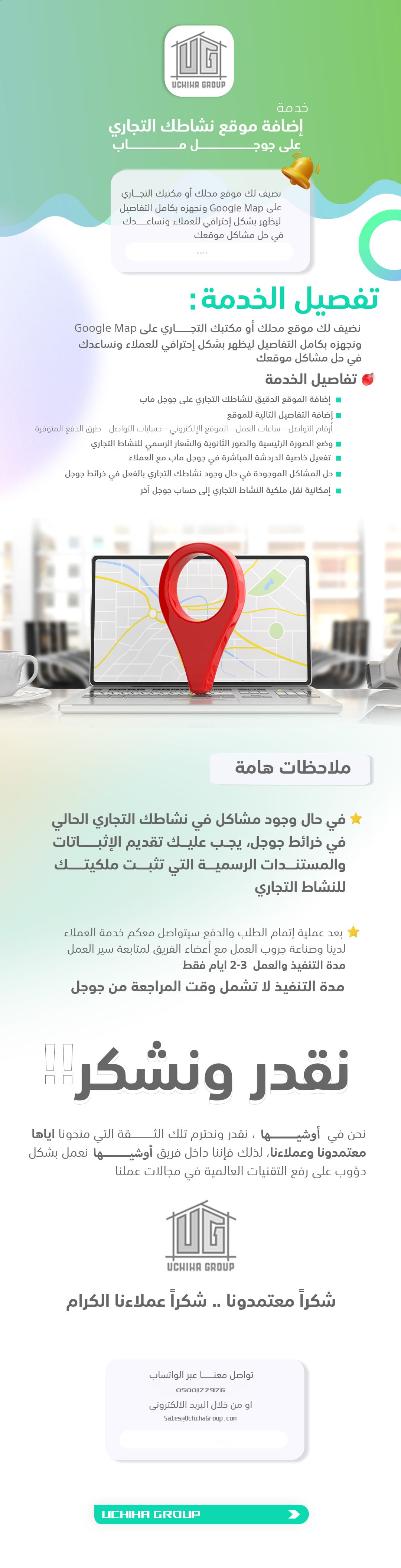 خدمة إضافة موقع إلى خرائط جوجل - Google map services